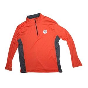 Colosseum Clemson Tigers‎ Orange Gray Pullover Athletic Sweatshirt Mens XL